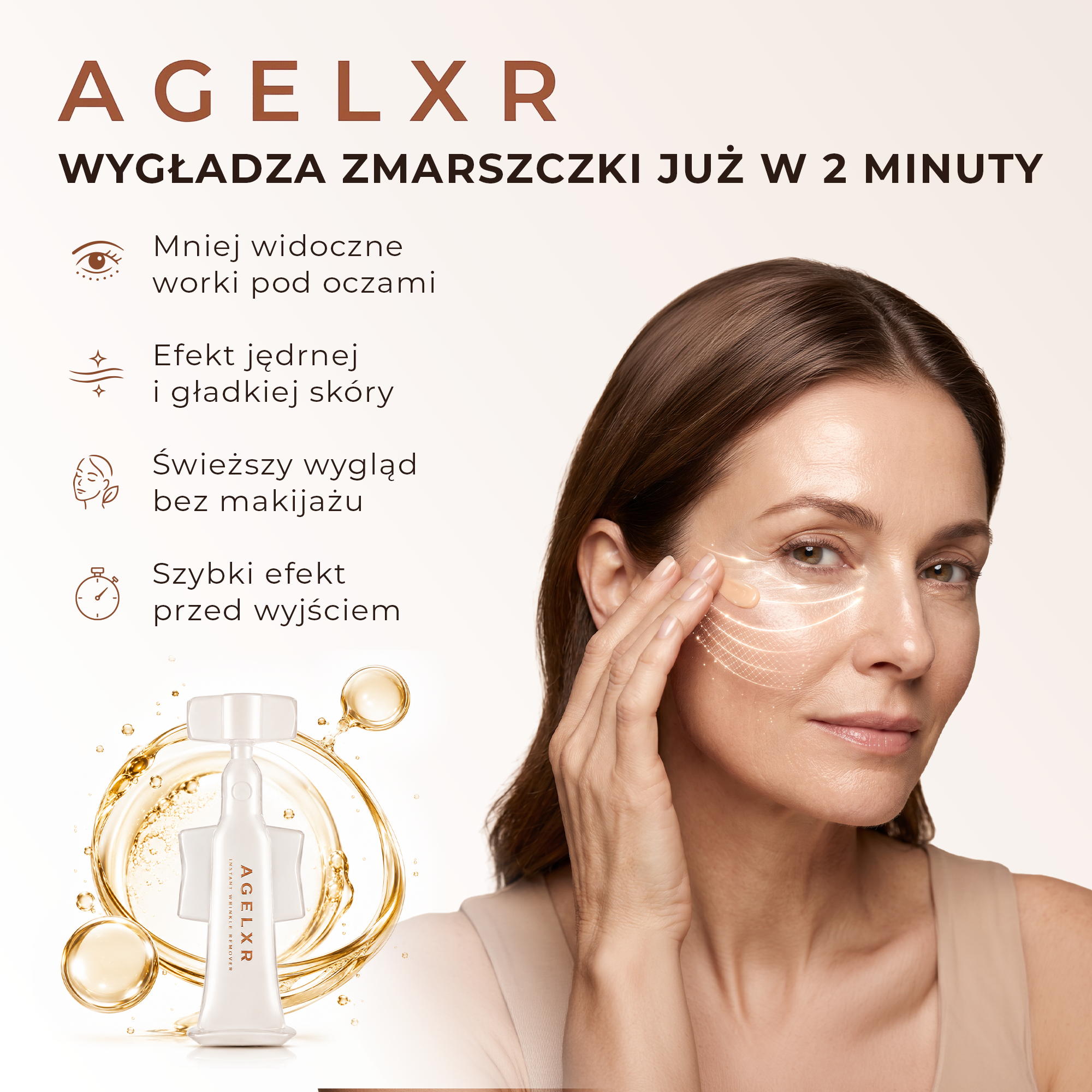 Serum Agelxr - Redukcja Zmarszczek w 2 Minuty
